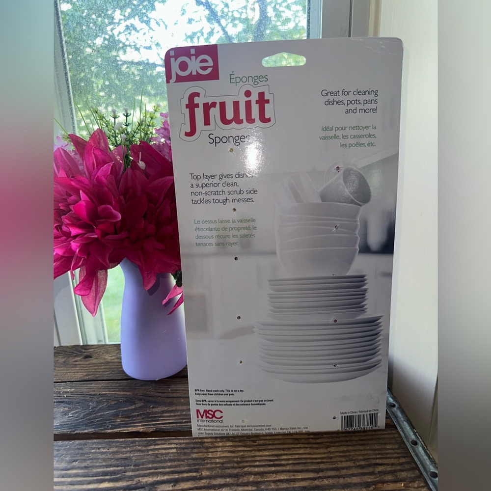 Joie Fruit Sponges New ~ Strawberry/Pineapple/cherries/Oranges/watermelon/Lemon - Picture 2 of 4